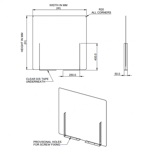 Interpersonal-desk-divider-screen