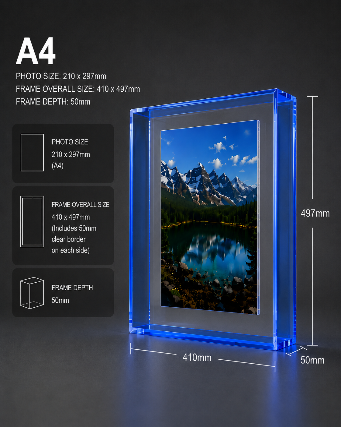 Beautiful Fluoro Photo Frames  