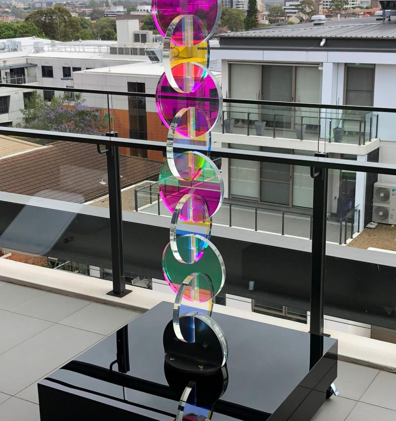 Acrylic Plinth on Castor