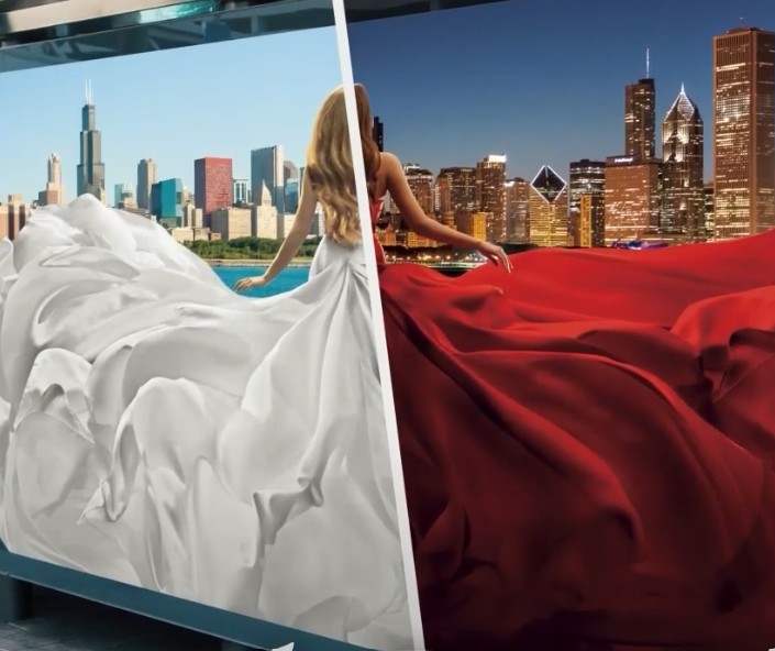 Day Night Lightbox Print