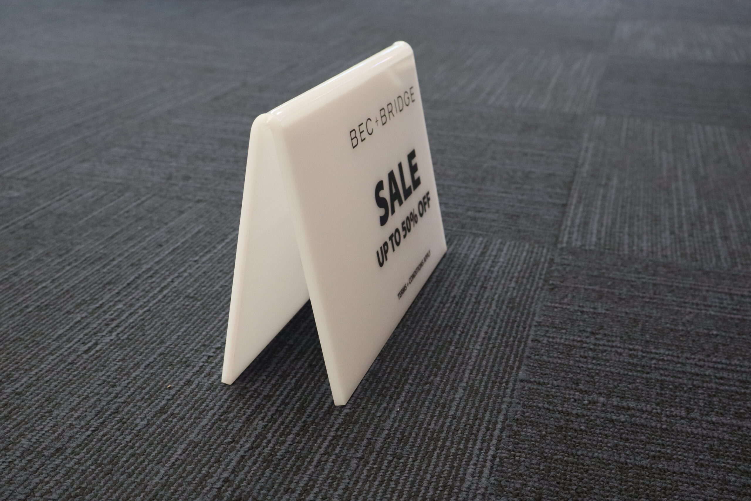 A-Frame Acrylic Sign