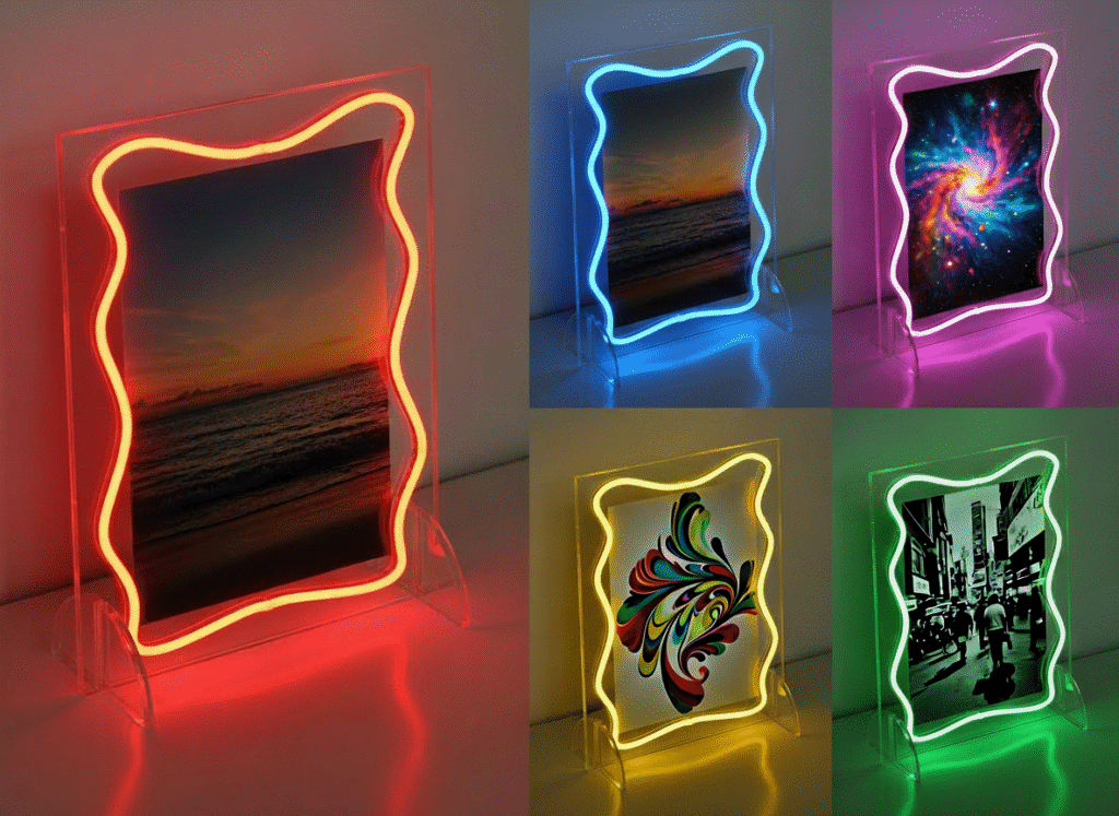 Vibrant LED Neon Photo Frame - USB Portable | APF Australian Plastic ...